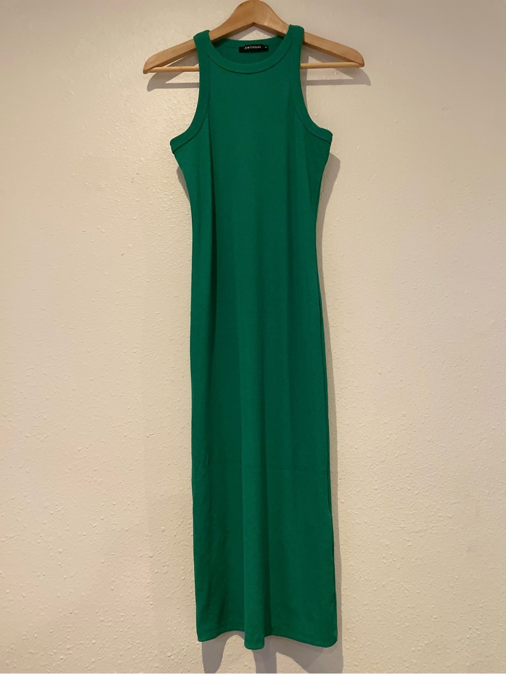 LC Waikiki Casual  Halter Neck Emerald Green Sleeveless Midi Dress size Size M